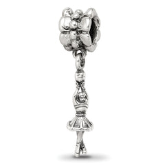 Sterling Silver Reflections Ballerina Dangle Bead