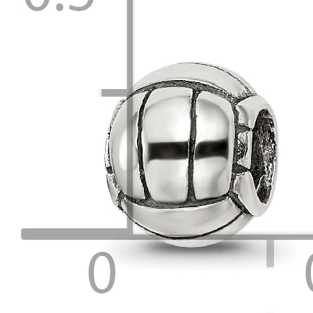 Sterling Silver Reflections Volleyball Bead