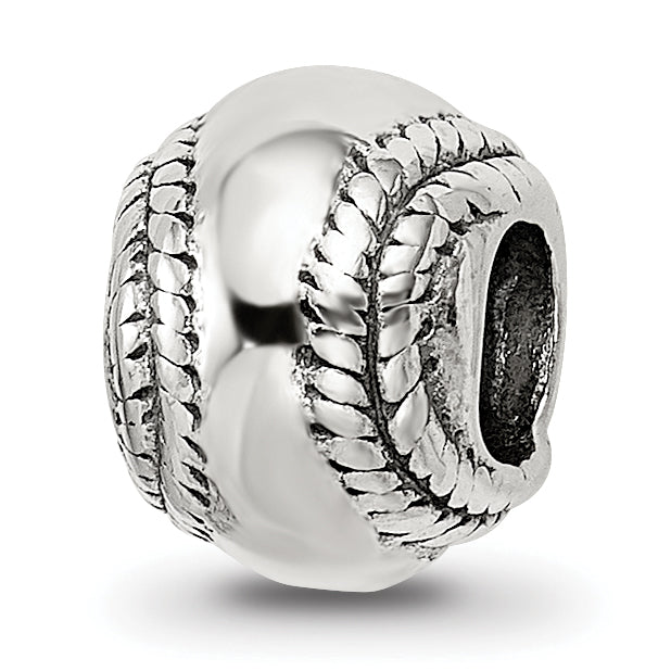 Sterling Silver Reflections Baseball Bead