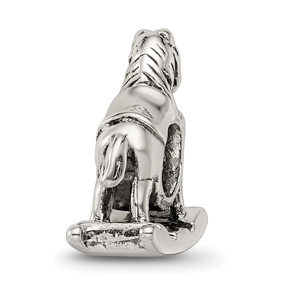 Sterling Silver Reflections Rocking Horse Bead