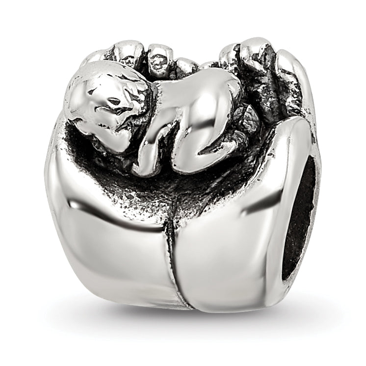 Sterling Silver Reflections Baby in Hands Bead