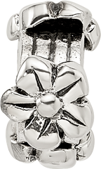 Sterling Silver Reflections Kids Flowers Bead