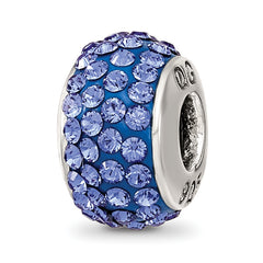 Sterling Silver Reflections September Full Blue Preciosa Crystal Bead