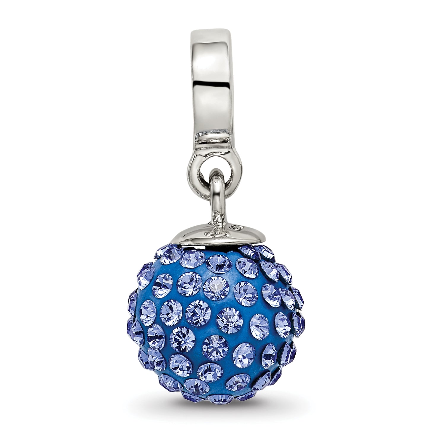 Sterling Silver Reflections Sept Preciosa Crystal Ball Dangle Bead