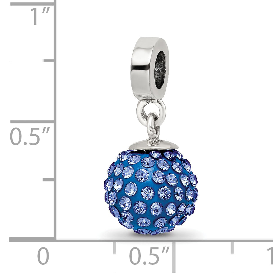 Sterling Silver Reflections Sept Preciosa Crystal Ball Dangle Bead