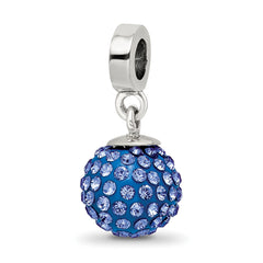 Sterling Silver Reflections Sept Preciosa Crystal Ball Dangle Bead