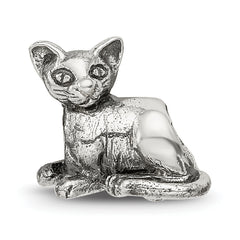 Sterling Silver Reflections Sphinx Cat Bead