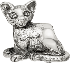 Sterling Silver Reflections Sphinx Cat Bead