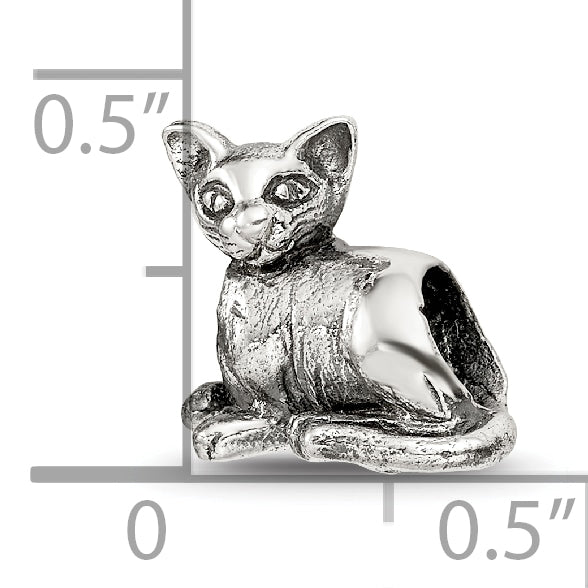 Sterling Silver Reflections Sphinx Cat Bead