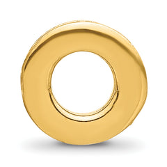 Sterling Silver Reflections Gold-plated Spacer Bead