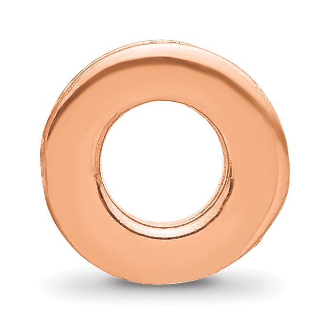 Sterling Silver Reflections Rose Gold-plated Spacer Bead