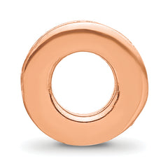 Sterling Silver Reflections Rose Gold-plated Spacer Bead