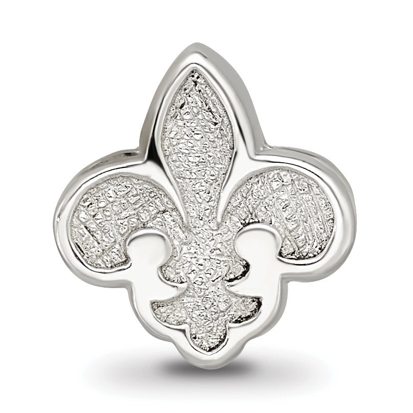 Sterling Silver Reflections Fleur de Lis Bead