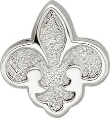 Sterling Silver Reflections Fleur de Lis Bead