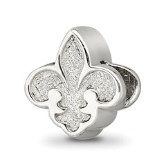 Sterling Silver Reflections Fleur de Lis Bead