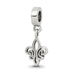 Sterling Silver Reflections Fleur de Lis Dangle Bead