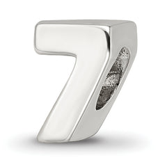 Sterling Silver Reflections Number 7 Bead