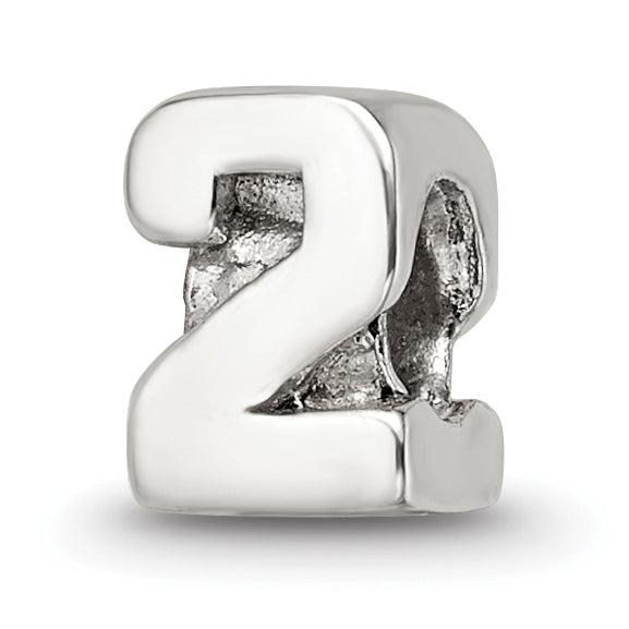 Sterling Silver Reflections Kids Number 2 Bead