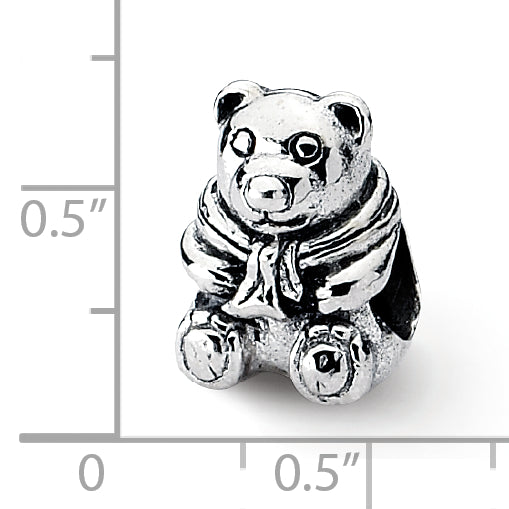 Sterling Silver Reflections Teddy Bear Bead