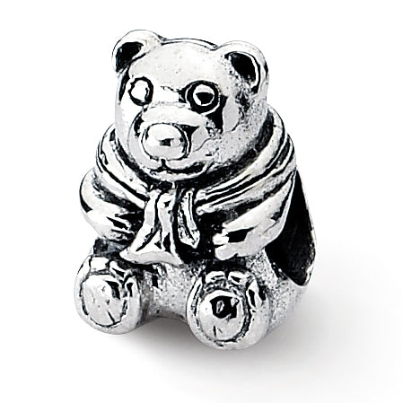 Sterling Silver Reflections Teddy Bear Bead