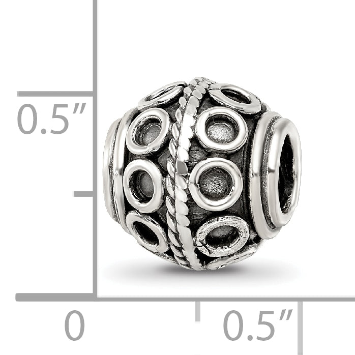 Sterling Silver Reflections Decorative Bali Bead