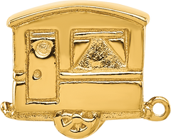 Sterling Silver Reflections Gold-plated Camper Bead