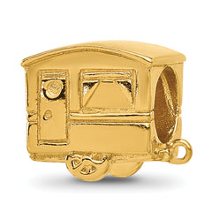 Sterling Silver Reflections Gold-plated Camper Bead