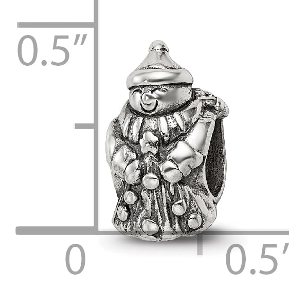 Sterling Silver Reflections Snowman Bead