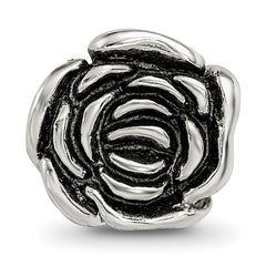 Sterling Silver Reflections Rose Floral Bead