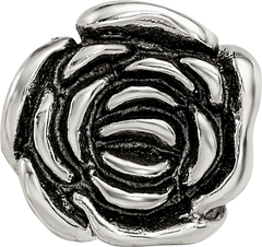 Sterling Silver Reflections Rose Floral Bead