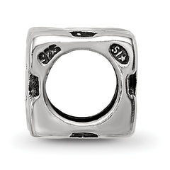 Sterling Silver 925 Best Friend Bead with Antiqued Finish Solid Craftsmanship by Sophia Jewelers