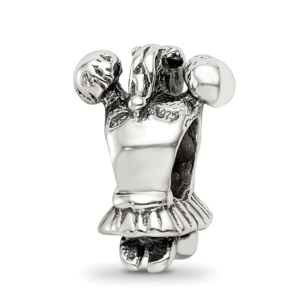 Sterling Silver Reflections Cheerleader Bead