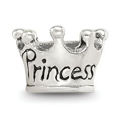 Sterling Silver Reflections Kids Princess Crown Bead