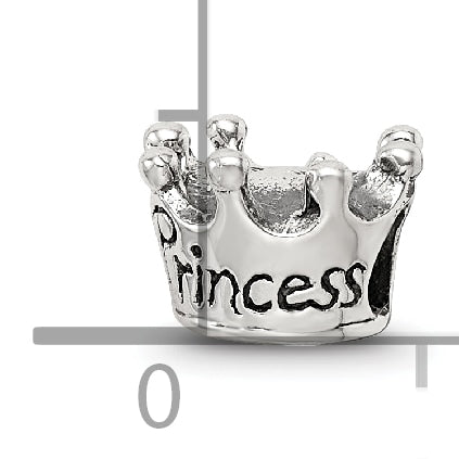 Sterling Silver Reflections Kids Princess Crown Bead