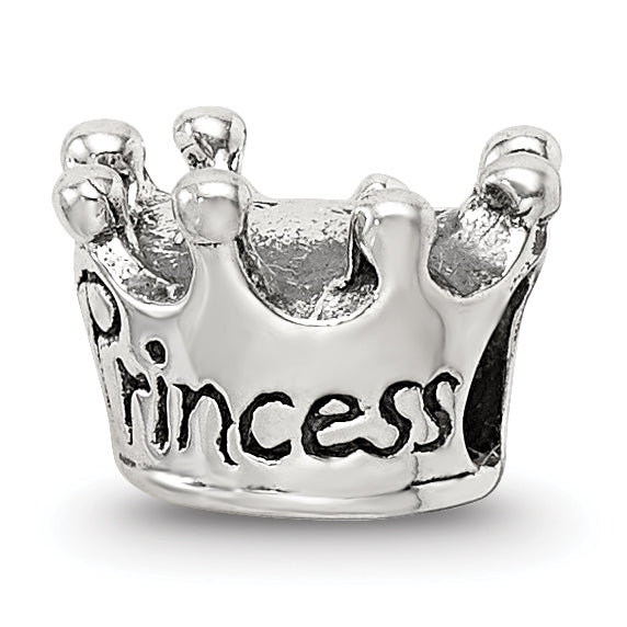 Sterling Silver Reflections Kids Princess Crown Bead