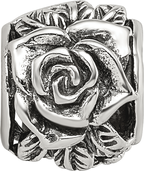 Sterling Silver Reflections Rose Bali Bead