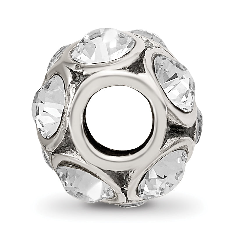 Sterling Silver 925 April Birthstone Bead with Preciosa Crystal