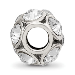 Sterling Silver 925 April Birthstone Bead with Preciosa Crystal