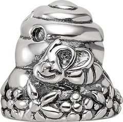 Sterling Silver Reflections Beehive Bead