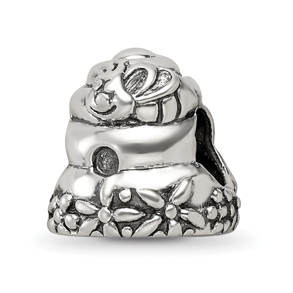 Sterling Silver Reflections Beehive Bead