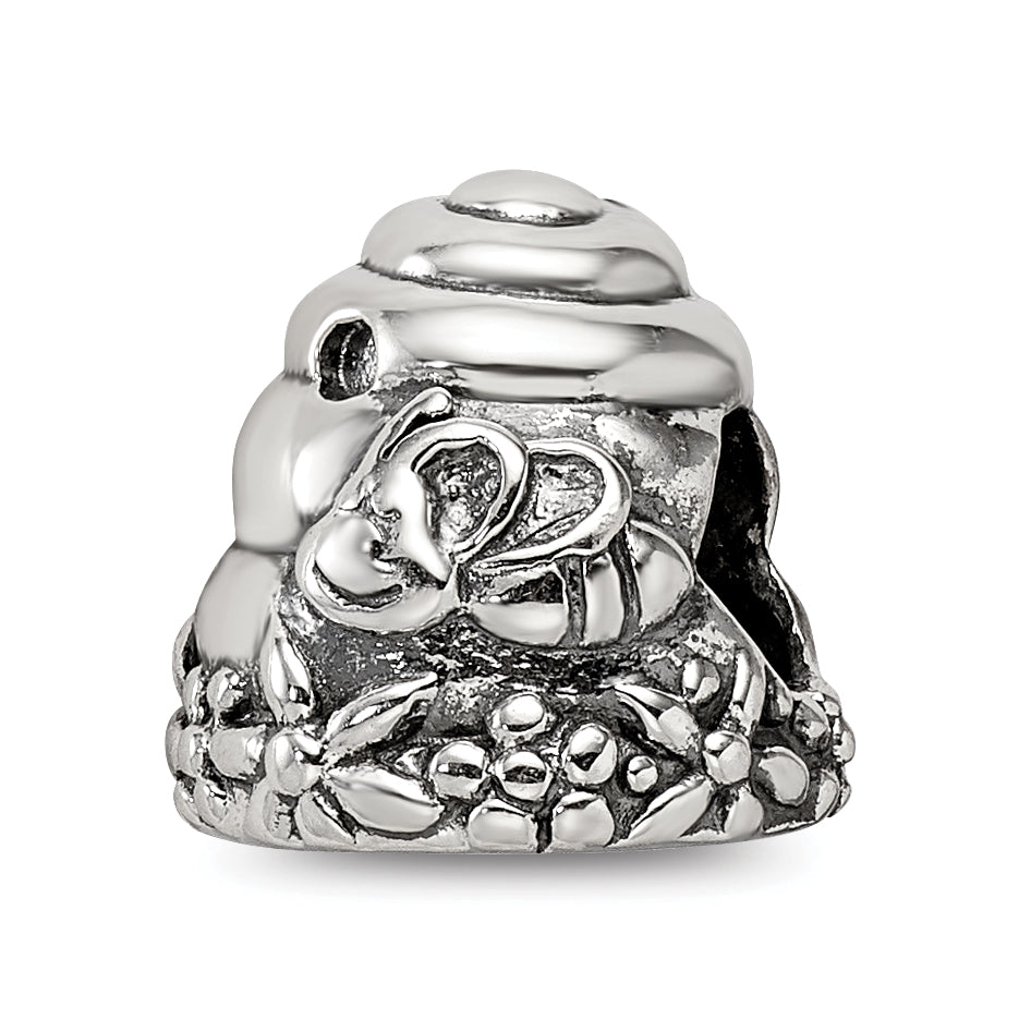 Sterling Silver Reflections Beehive Bead