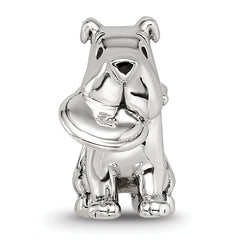 Sterling Silver Reflections Dog With Flying Disc Bead