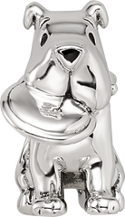 Sterling Silver Reflections Dog With Flying Disc Bead