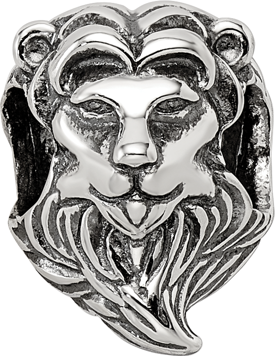 Sterling Silver Reflections Lion Bead