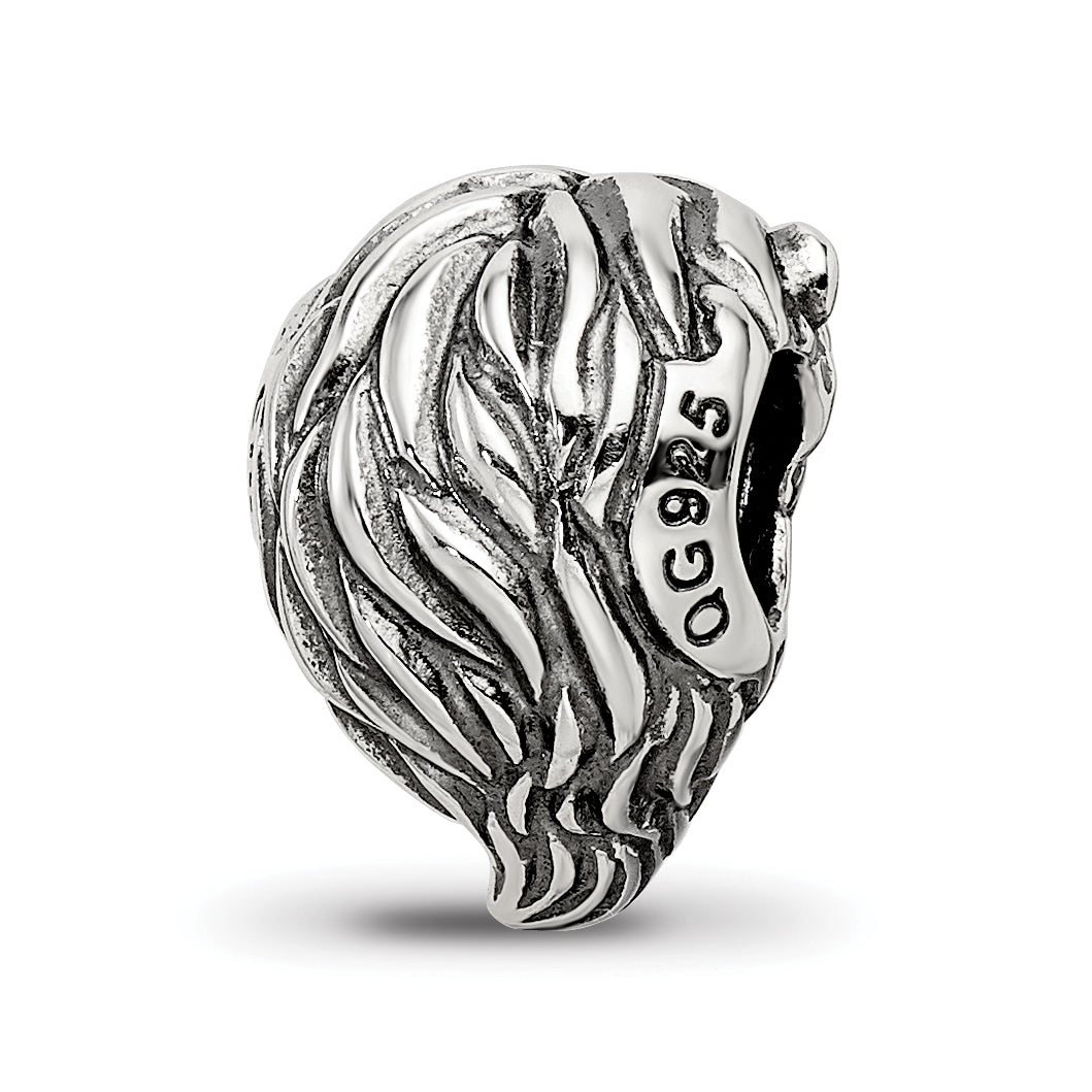 Sterling Silver Reflections Lion Bead