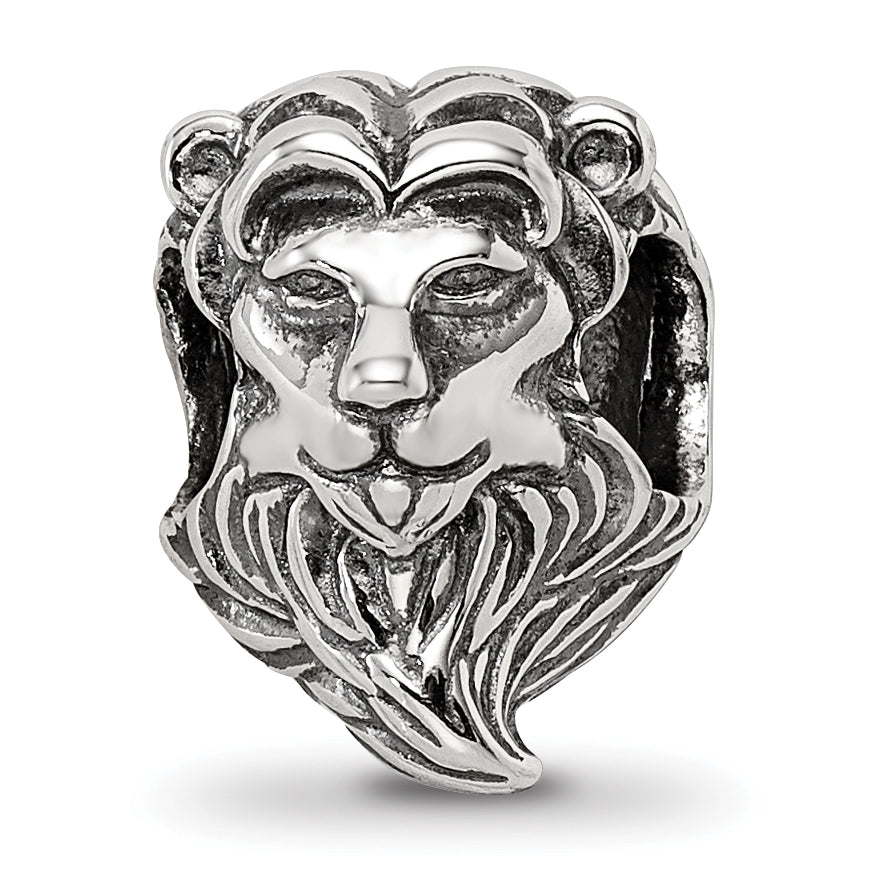 Sterling Silver Reflections Lion Bead