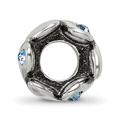 Sterling Silver Reflections Crystal Endless Hearts Bead