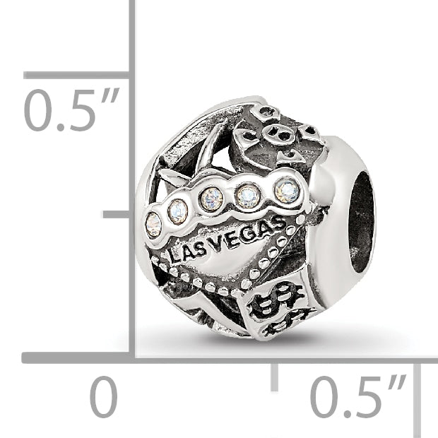 Sterling Silver Reflections Crystals Las Vegas Collage Bead