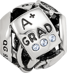 Sterling Silver Reflections Crystals Graduation Bead