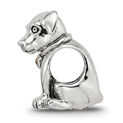 Sterling Silver Reflections Crystal Lab Puppy Bead